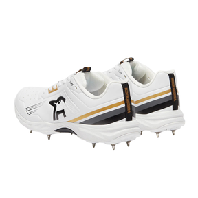 Kookaburra KC 3.0 Spike - White/Gold Cricket Shoes Kookaburra