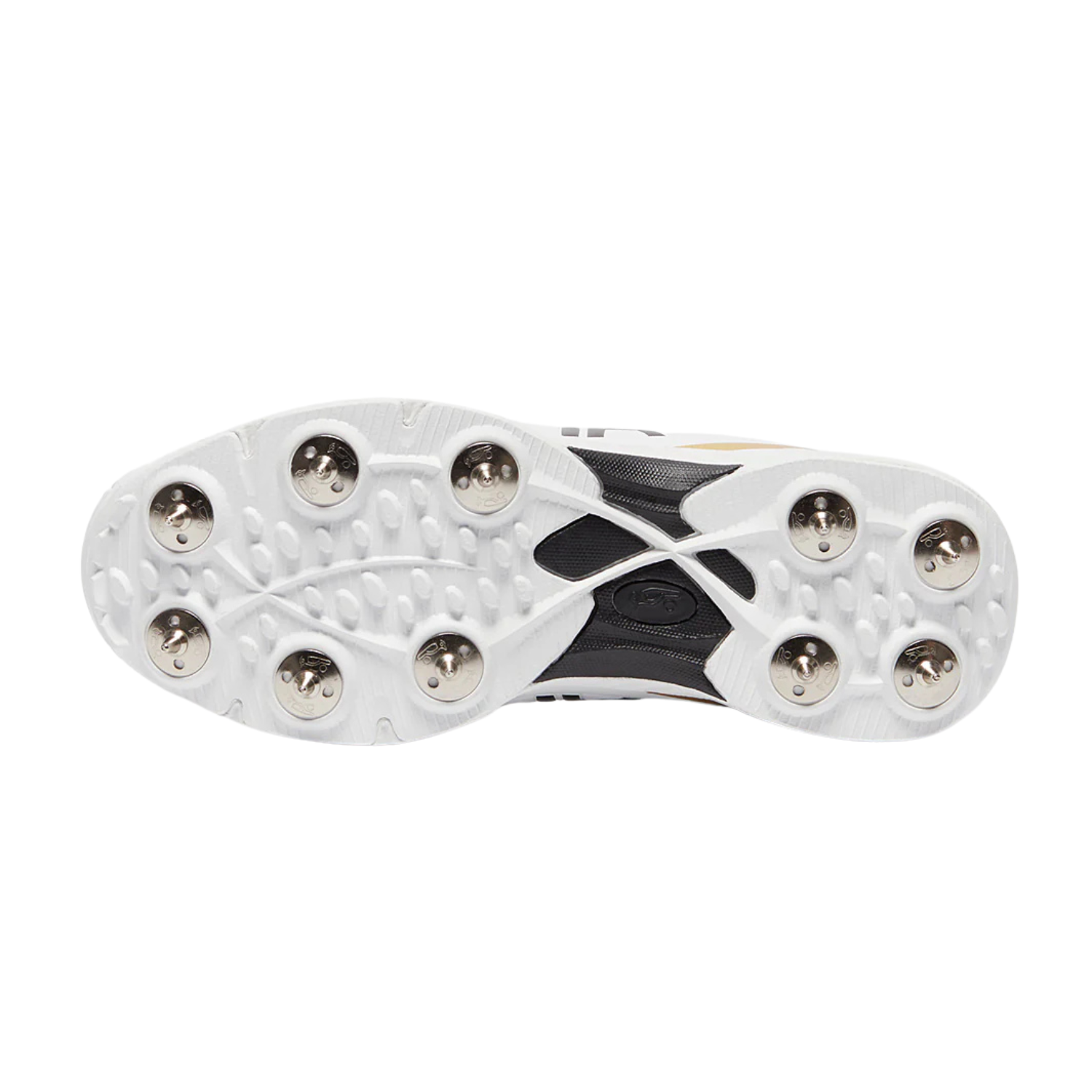 Kookaburra KC 3.0 Spike - White/Gold Cricket Shoes Kookaburra