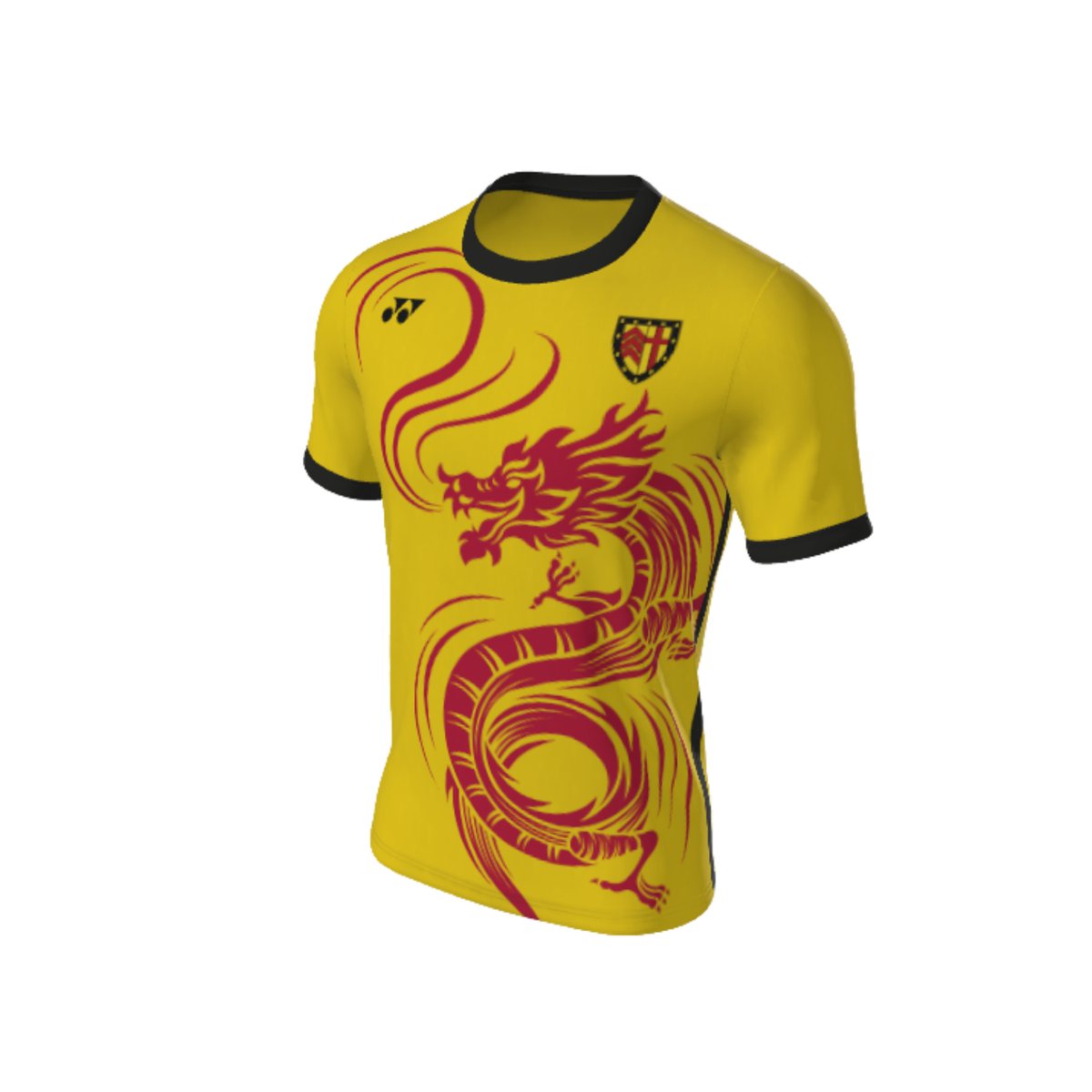 Short Sleeve Tops T014 DRAGON SWOOSH Yonex Custom Teamwear T Shirt. (x 10) Custom Custom