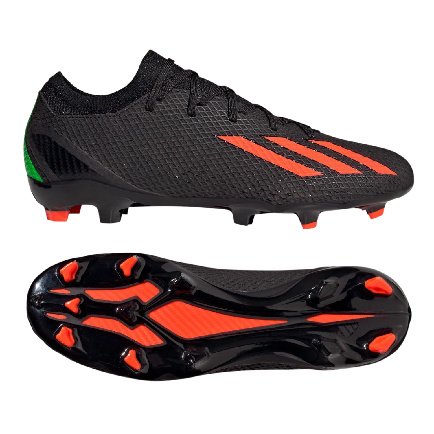 Adidas X Speedportal 3 FG Football Boots Unisex - Core Black/Solar Red Football Boots Adidas