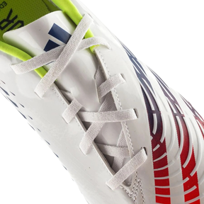 Adidas Predator Edge 4 TF Football Boots Unisex - White/Solar Yellow/Power Blue Football Boots Adidas