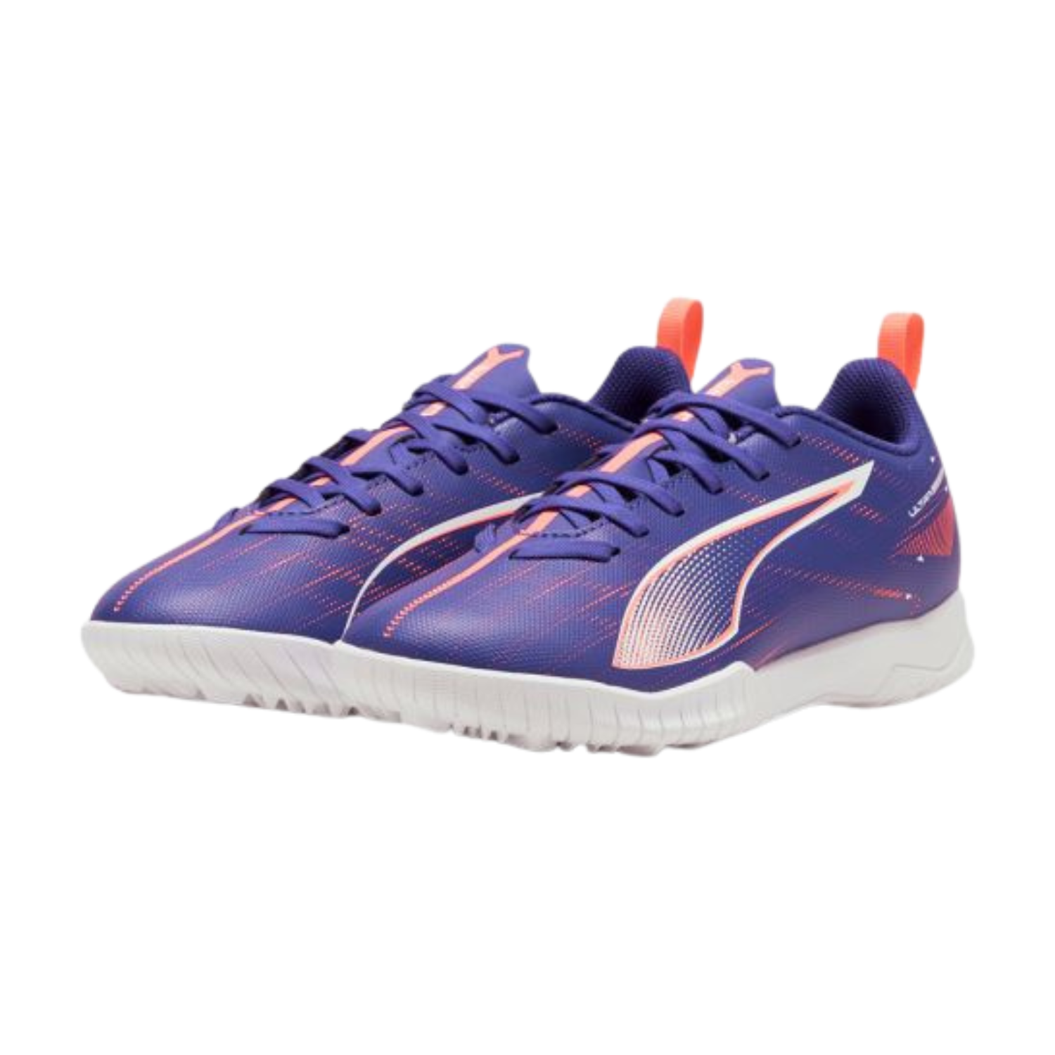 Puma Ultra 5 Play FG/AG Football Boots Junior - Lapis Lazuli/White/Sunset Glow Football Boots Puma