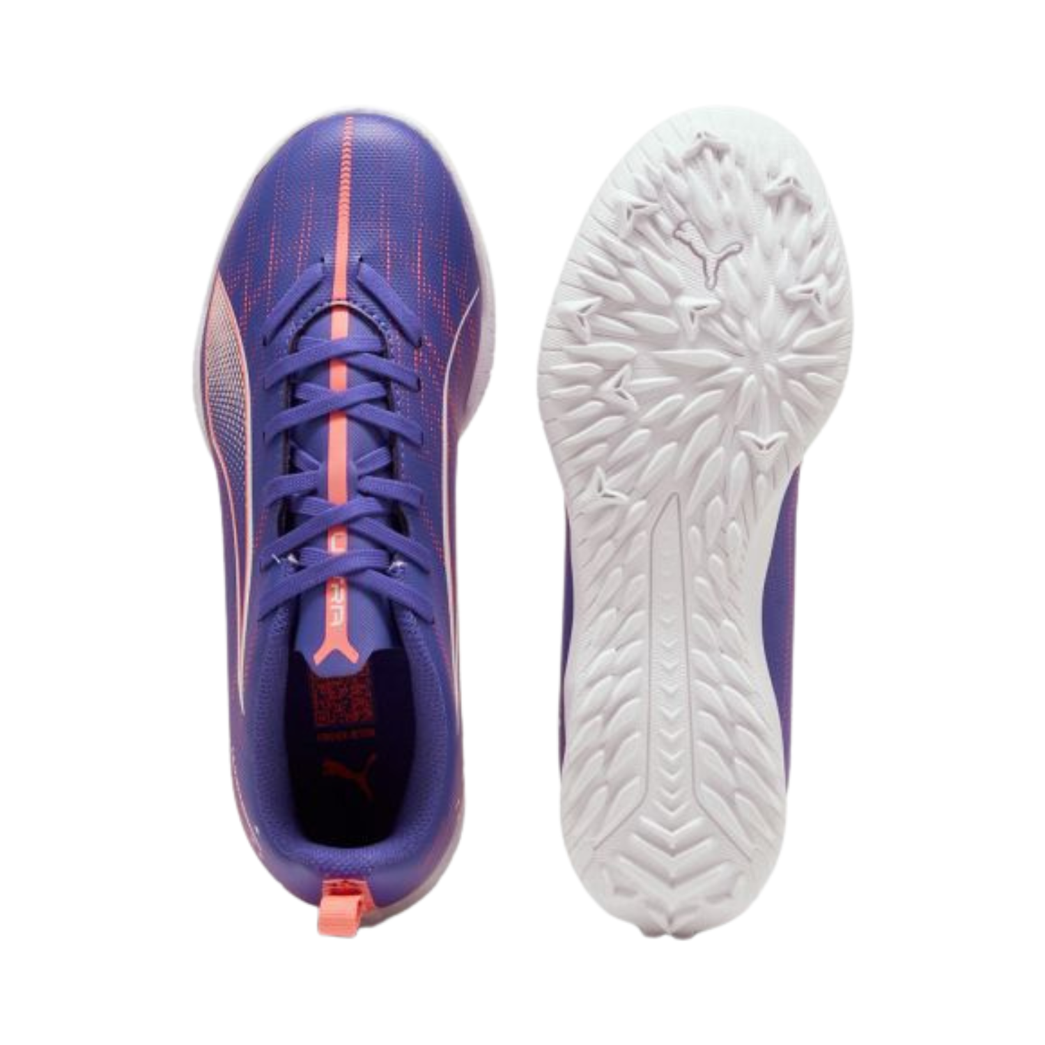 Puma Ultra 5 Play FG/AG Football Boots Junior - Lapis Lazuli/White/Sunset Glow Football Boots Puma