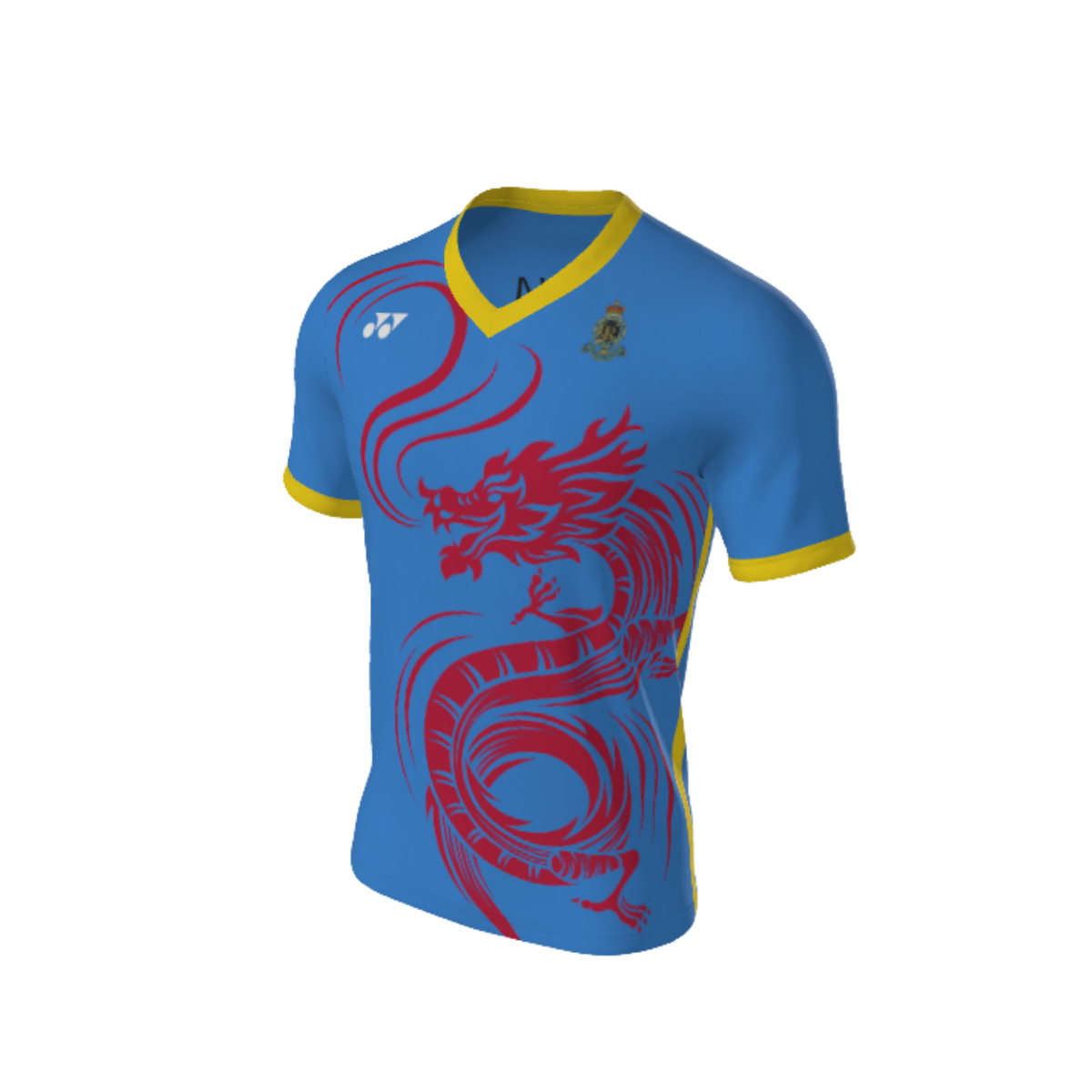 Short Sleeve Tops T014 DRAGON SWOOSH Yonex Custom Teamwear T Shirt. (x 10) Custom Custom
