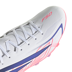 Adidas F50 Hyperfast Club FG/MG Football Boots Unisex - White/Purple/Pink Football Boots Adidas