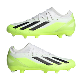 Adidas X Crazyfast .3 FG Football Boots Unisex - White/Green Football Boots Adidas