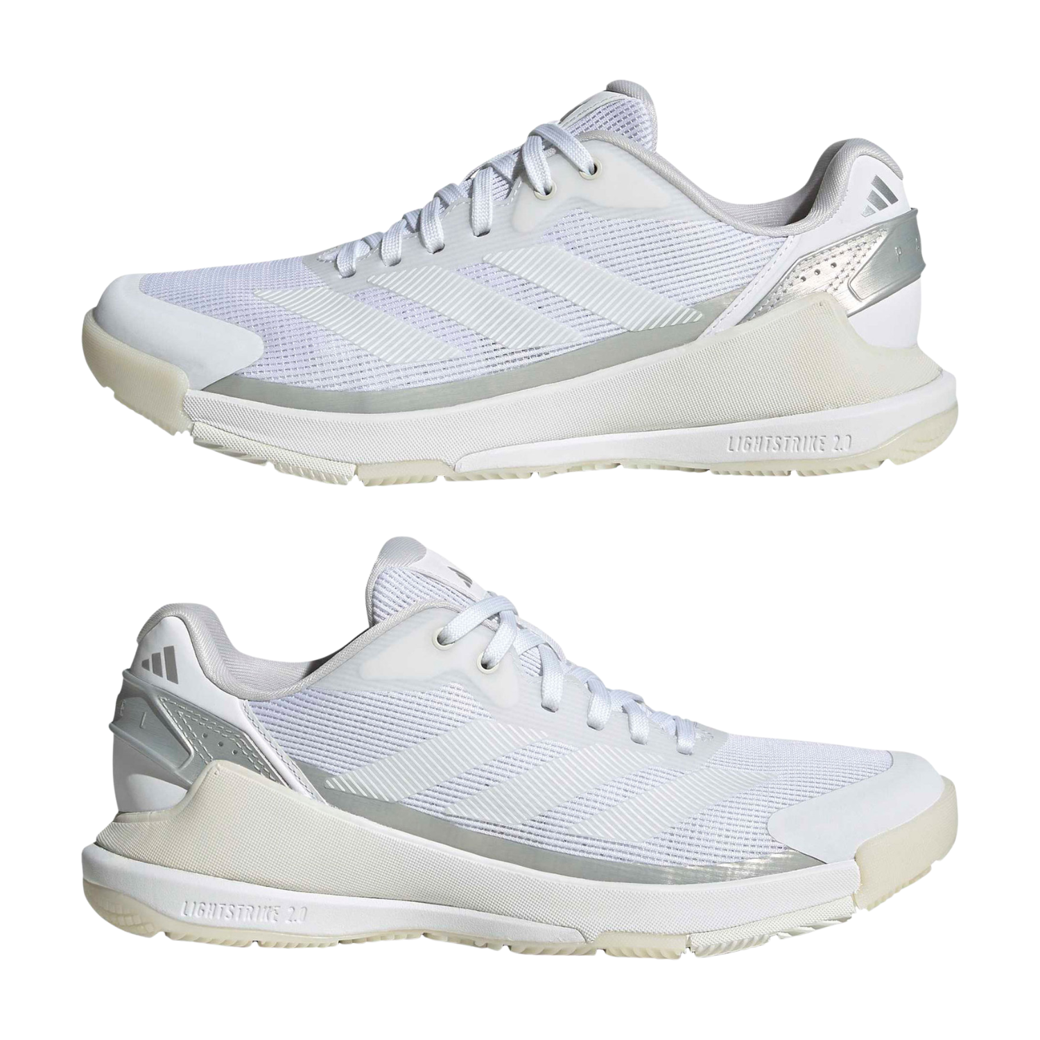Adidas Crazyquick Lightstrike Padel Shoe Women - White/Silver Padel Shoes Adidas