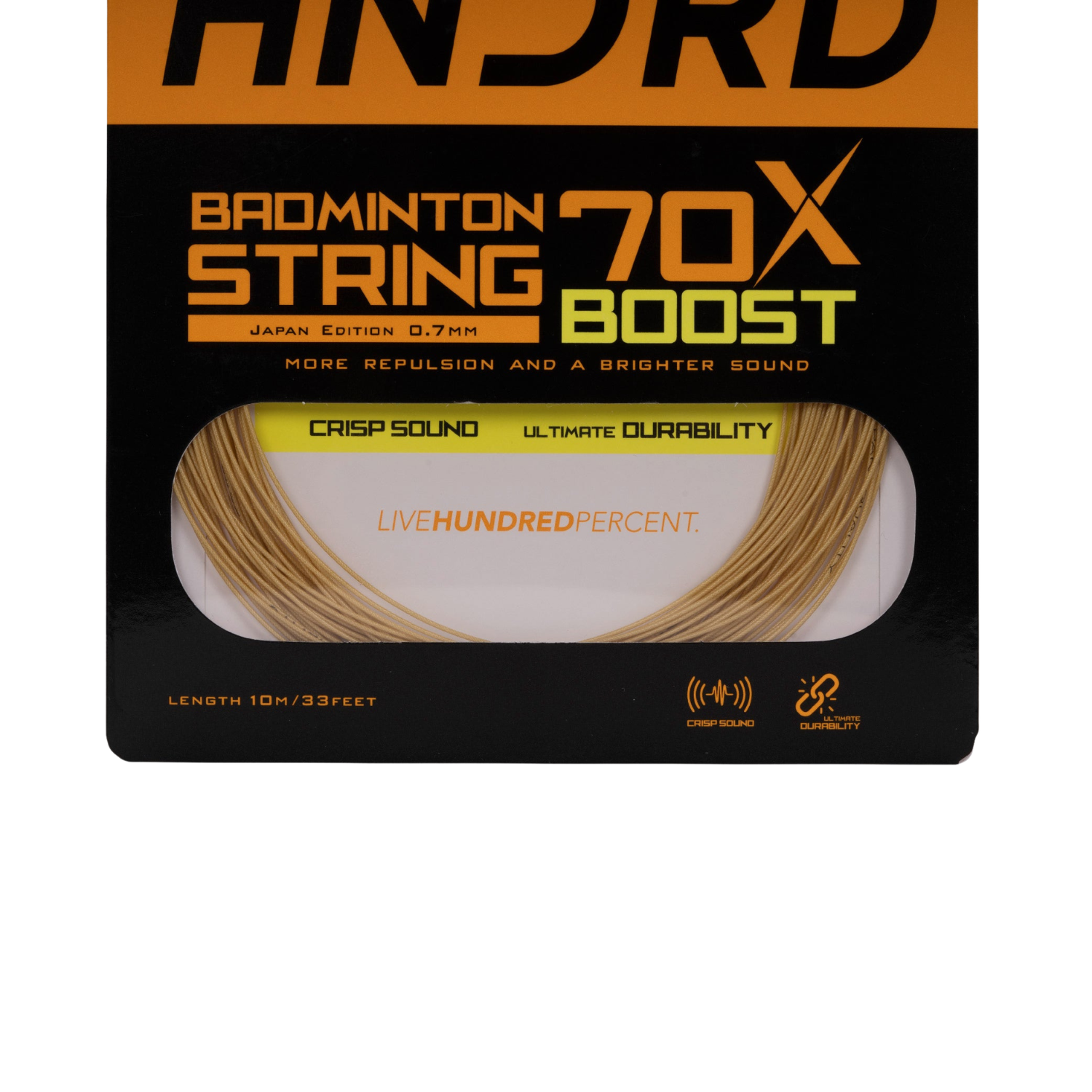 Hundred 70X Boost Badminton String - Ceylon Gold String (Packs) Hundred