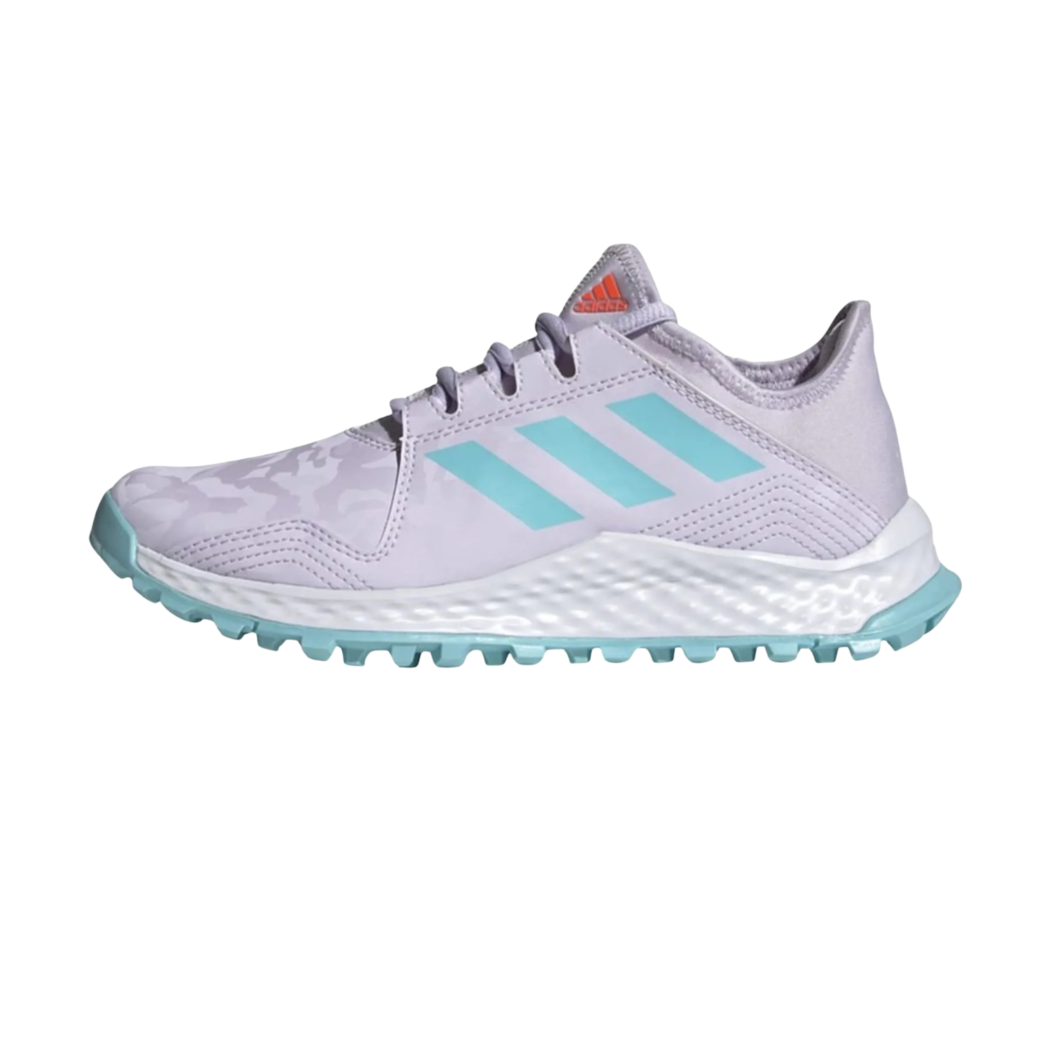 Adidas Youngstar junior hockey shoes, purple, back view