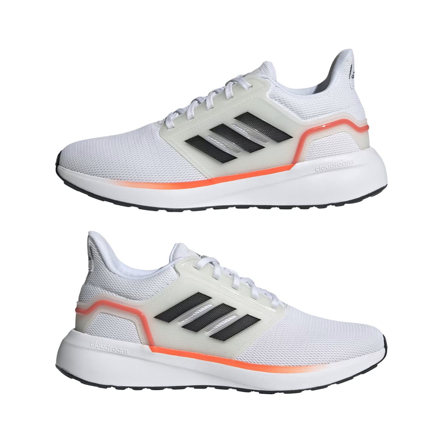 Adidas EQ19 Running Shoes - Cloud White/Carbon/Solar Red shoes Adidas