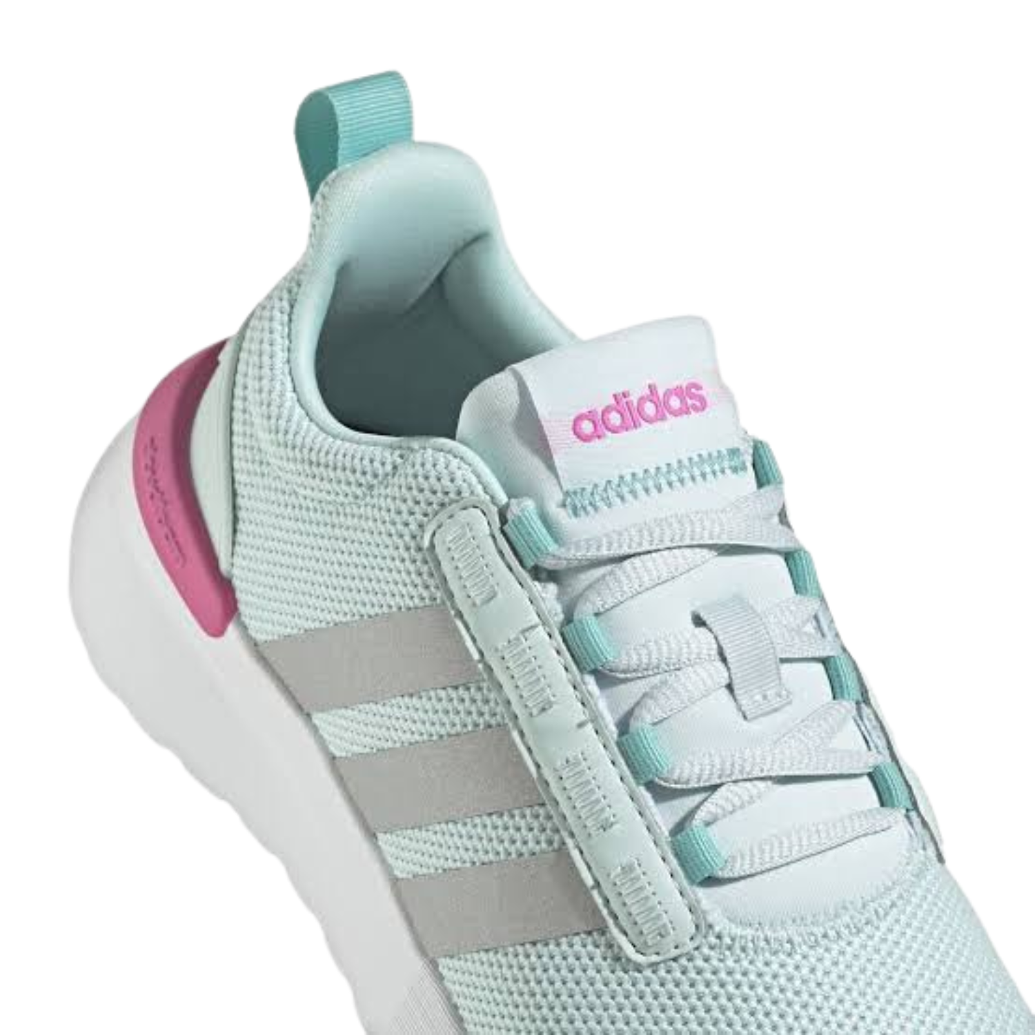 Adidas Racer TR21 Kids Trainers - Halo Mint/Silver Metallic/Screaming Pink (GV7395) Trainers Adidas