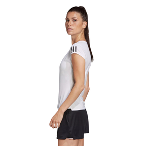 adidas Club 3-Stripes Tennis Tee Women's - White/Silver (FK6971) T-Shirt adidas