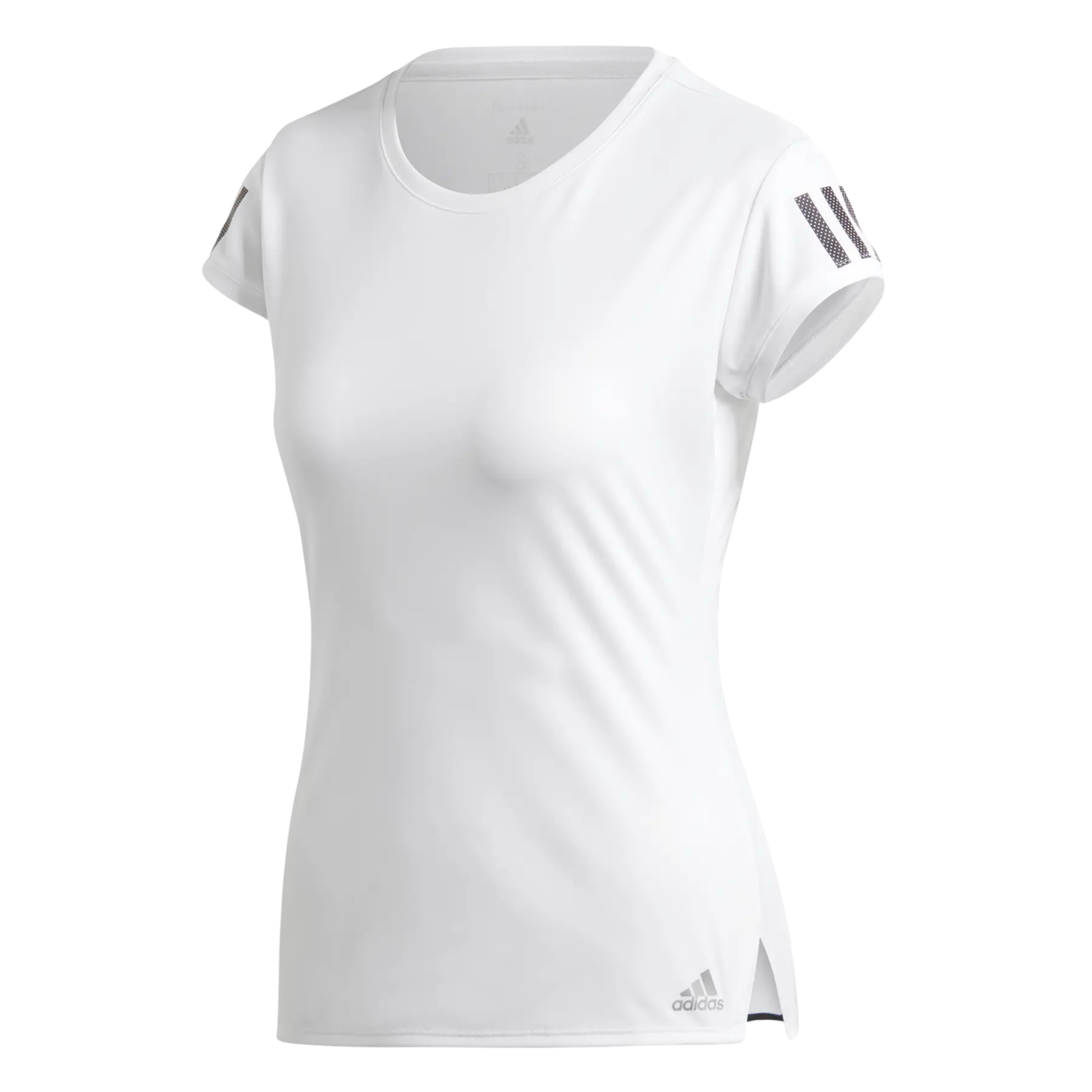 adidas Club 3-Stripes Tennis Tee Women's - White/Silver (FK6971) WHITE SILVER T-Shirt adidas