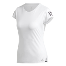 adidas Club 3-Stripes Tennis Tee Women's - White/Silver (FK6971) WHITE SILVER T-Shirt adidas