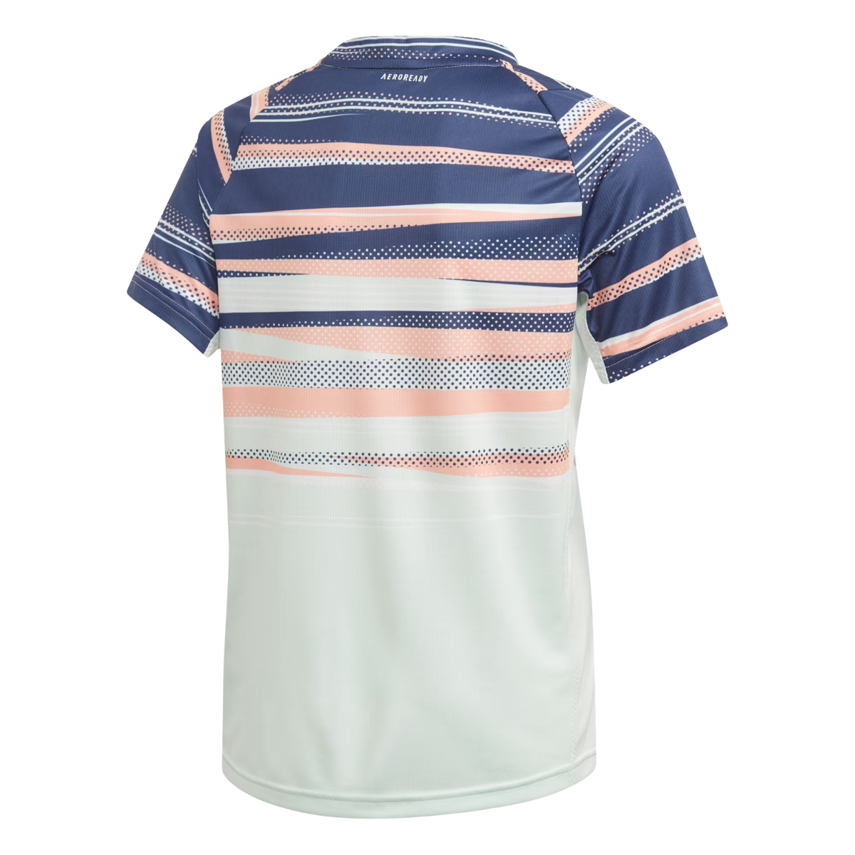 Adidas Boys FreeLift AEROREADY Tennis Tee, Tech Indigo, back view