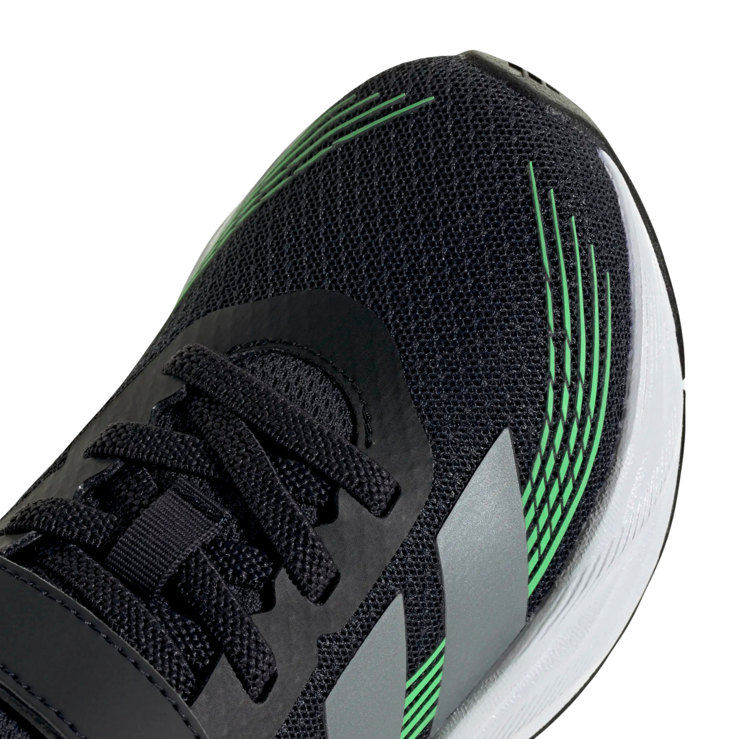 Adidas Galaxy 8 Running Shoe Kids - Grey/Green Running Shoes Adidas