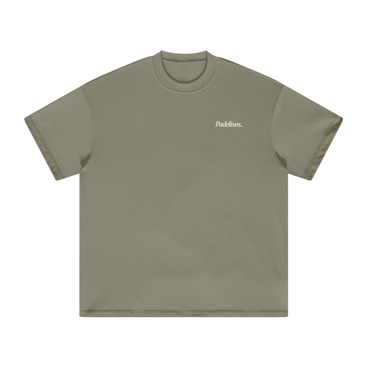 Espresso - Heavyweight T-Shirt Gray Green Padelism