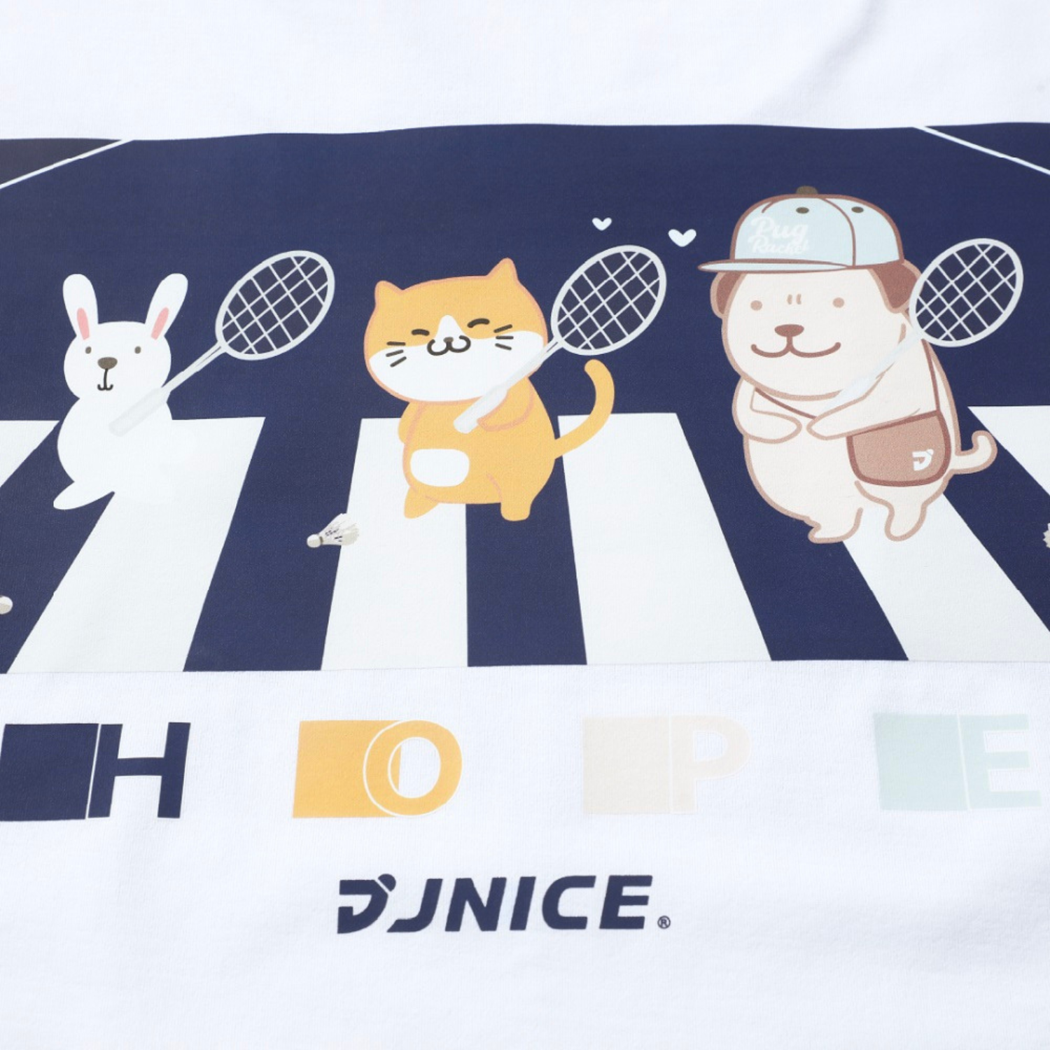 Jnice Pop Sports Training Tee Unisex - White Clothing Jnice