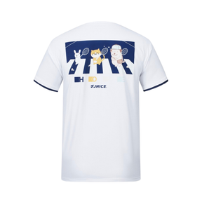 Jnice Pop Sports Training Tee Unisex - White Clothing Jnice