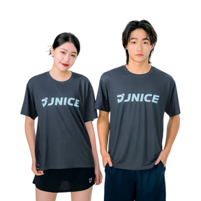 Jnice Logo Sports Training Tee Unisex - Grey Clothing Jnice