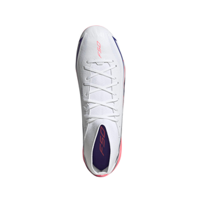 Adidas F50 Hyperfast League Mid FG Football Boots Unisex - White/Purple/Pink Football Boots Adidas