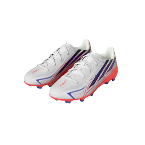 Adidas F50 Hyperfast League FG Football Boots Junior - White/Purple/Pink Football Boots Adidas