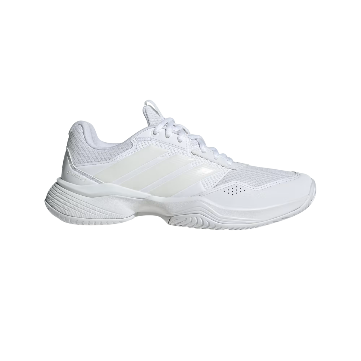 Adidas GameCourt 3 Tennis Shoes Women - White/Silver/White White Silver White Tennis Shoes Adidas