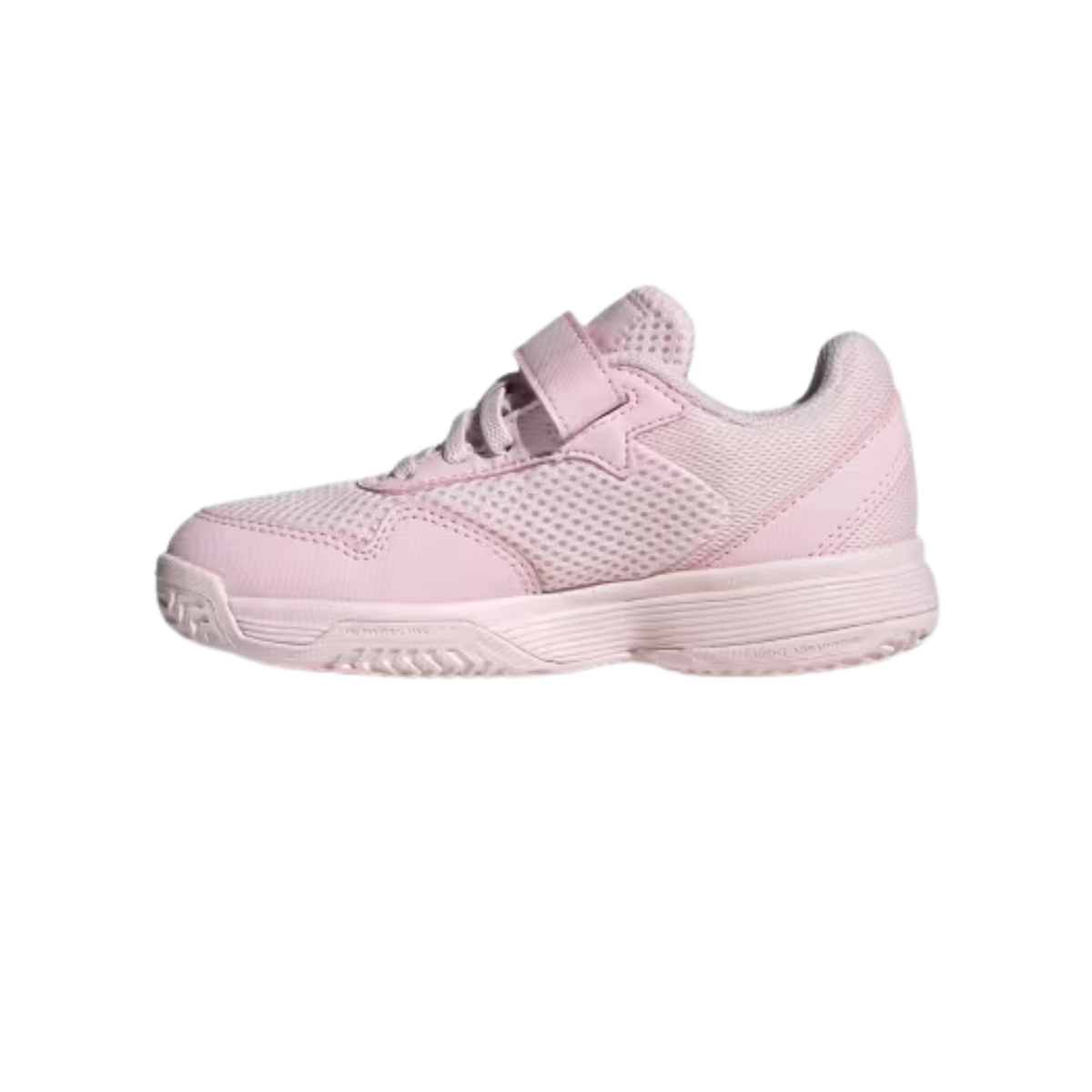 Adidas Courtflash Hook and Loop Tennis Shoes Kids - Pink/White/Pink Tennis Shoes Adidas