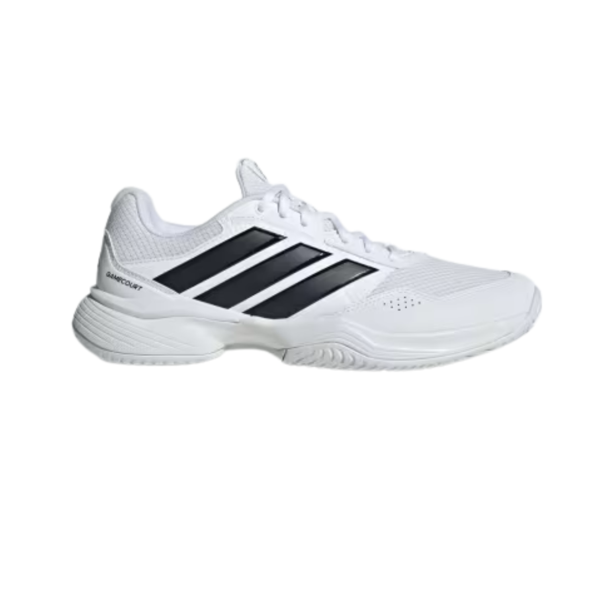 Adidas GameCourt 3 Tennis Shoes Men - White/Black White Black Black Tennis Shoes Adidas