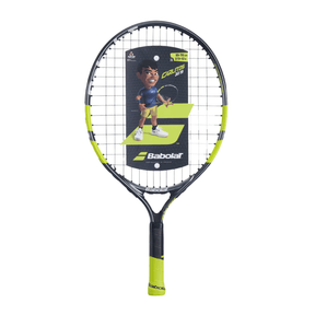 Babolat Carlitos Junior 19 Strung - Grey/Yellow Tennis Rackets Babolat