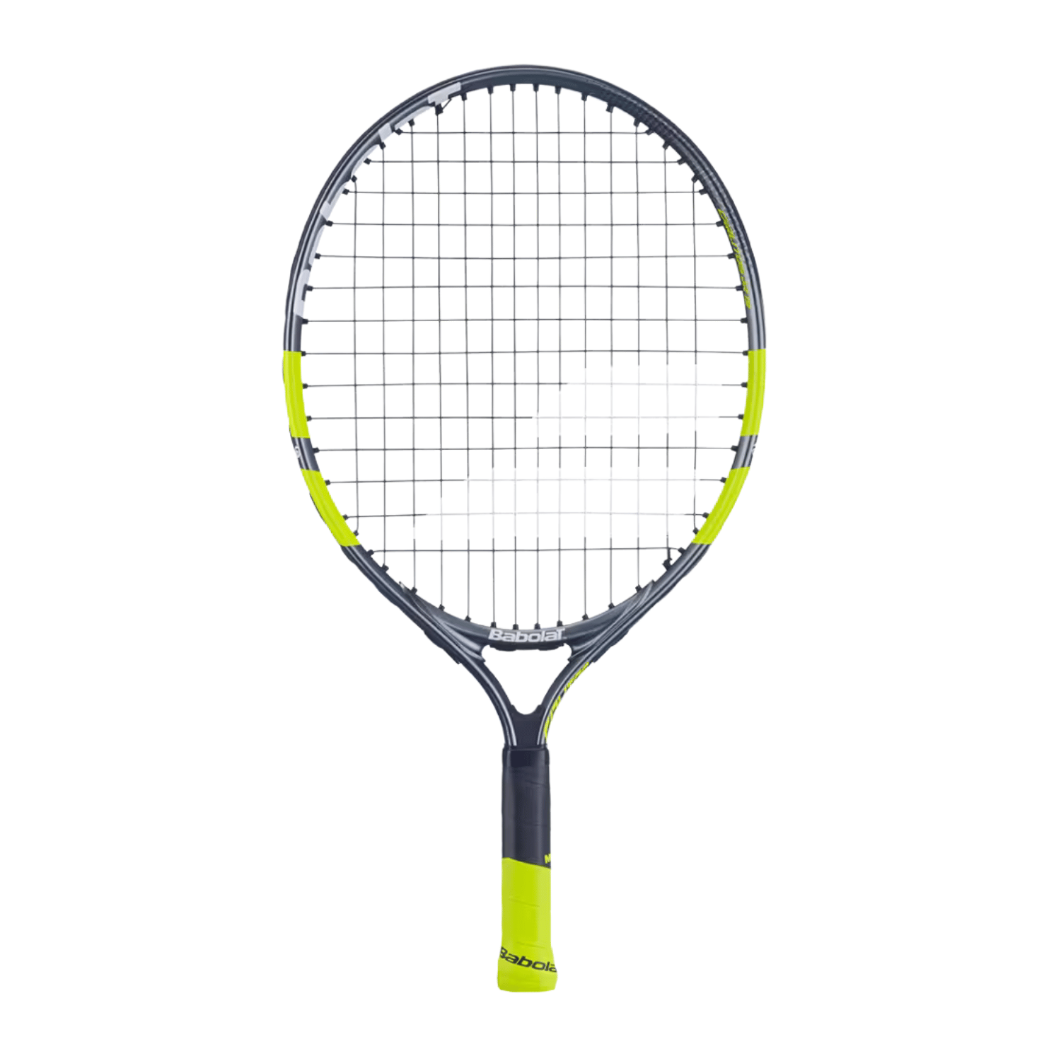 Babolat Carlitos Junior 19 Strung - Grey/Yellow Tennis Rackets Babolat