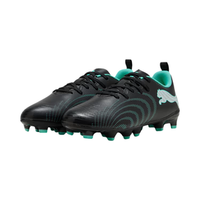 PUMA Future 9 Play FG/AG Junior Football Boots - Black/Mint/White Football Boots PUMA