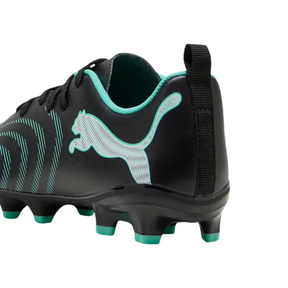 PUMA Future 9 Play FG/AG Junior Football Boots - Black/Mint/White Football Boots PUMA