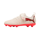 Puma Future 9 Play V FG/AG RB Football Boots Junior - Almond/White/Red/Black Almond White Red Black Football Boots Puma