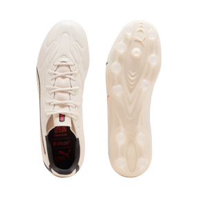 Puma King 20 Match FG/AG - Almond/Black/Red Football Boots Puma