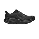 HOKA Clifton 11 Women's Running Shoes, Black/Black, front view
