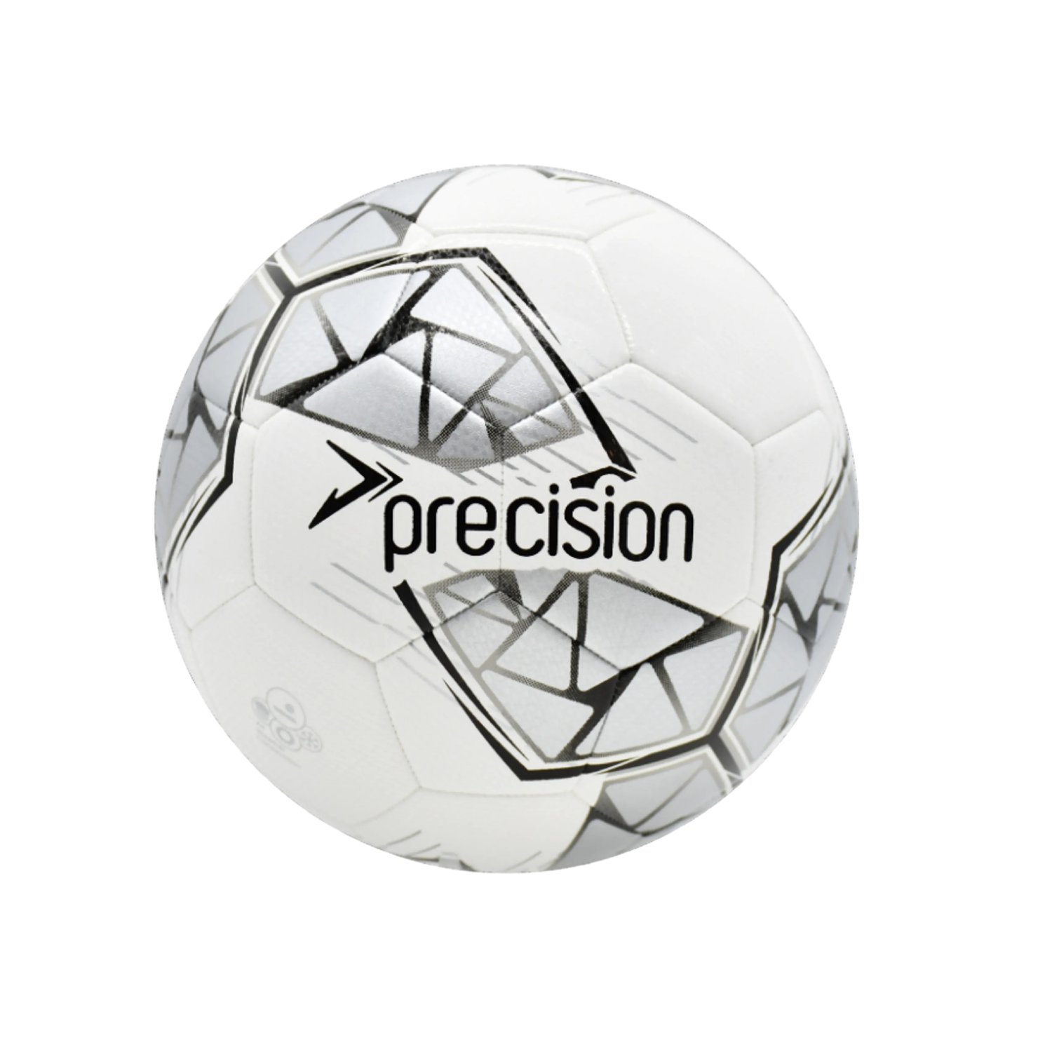 Precision Fusion FIFA Basic Training Football - Sizes 3, 4 & 5 White Silver Black White S3 Footballs Precision