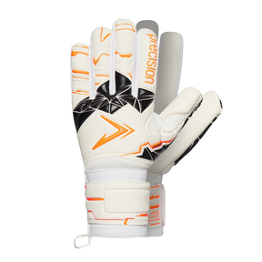 Precision Negative Replica Goalkeeper Gloves - White/Fluo Orange/Black (PRG156) Goalkeeper Gloves Precision