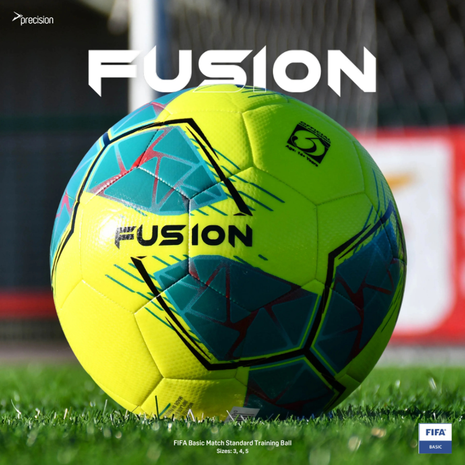 Precision Fusion FIFA Basic Training Football - Sizes 3, 4 & 5 Footballs Precision
