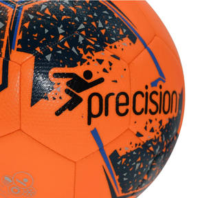 Precision Fusion IMS training football, Fluo Orange, side view