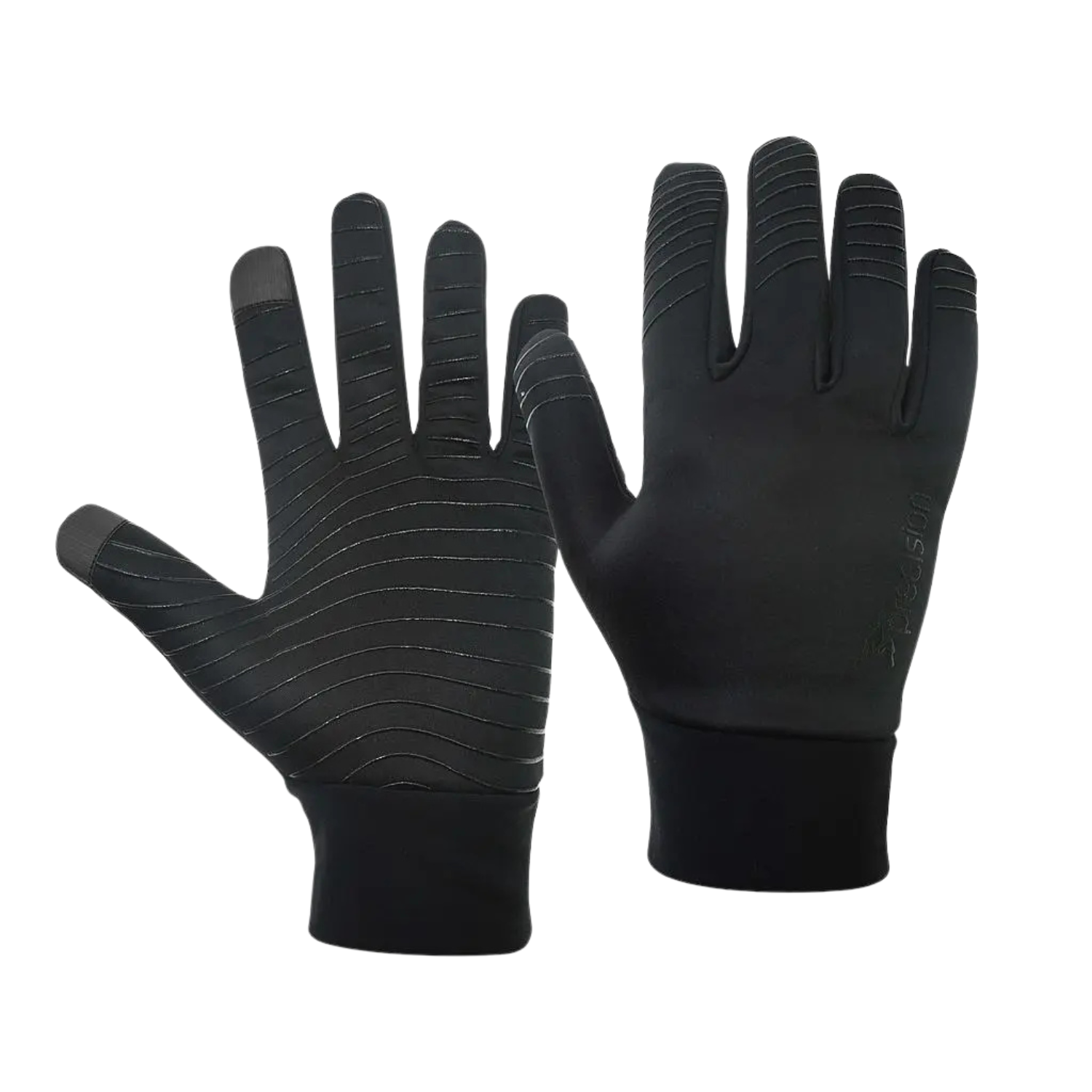 Precision Essential Warm Players Gloves Adult, Black, front view