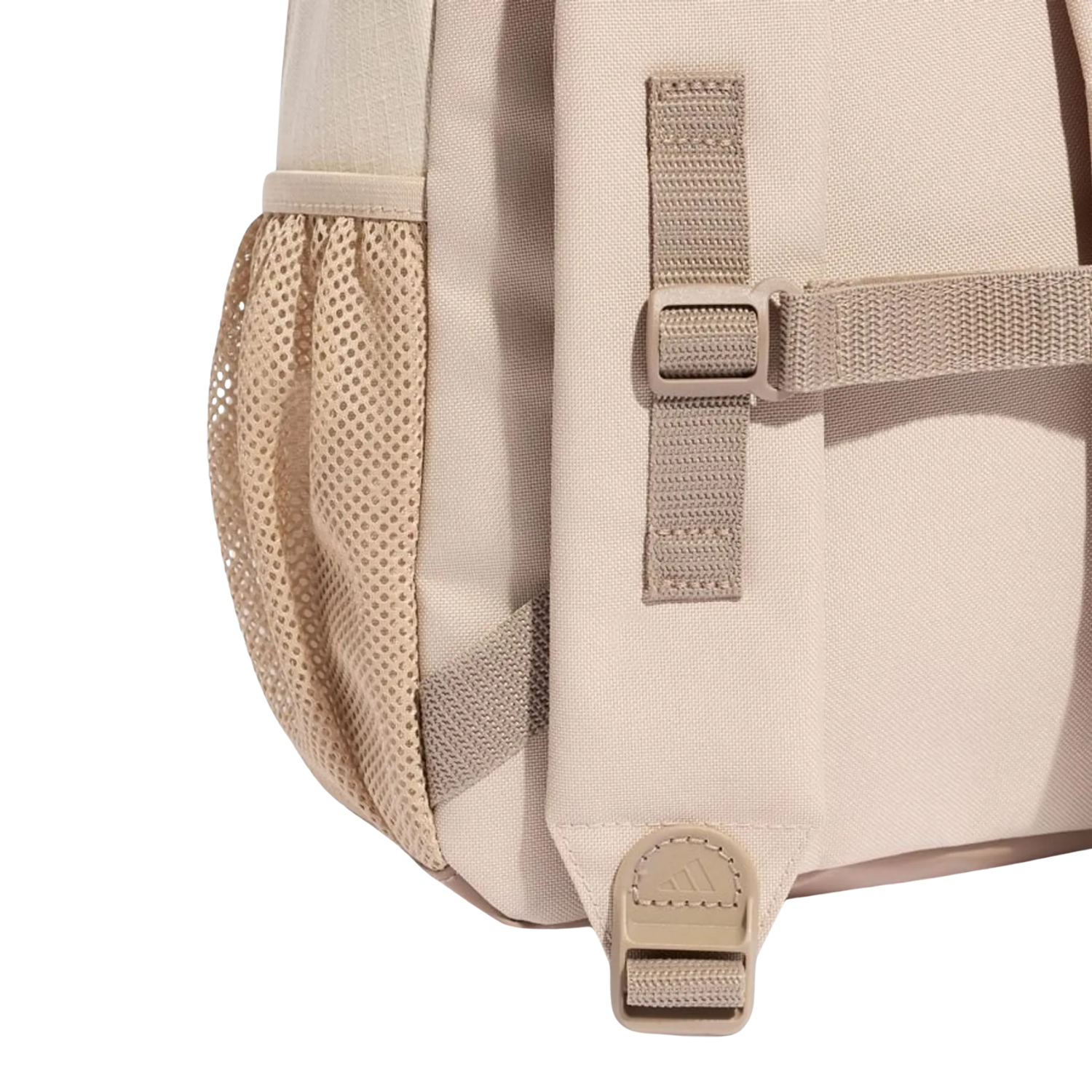 Adidas Little Kids Fleece Backpack, Brown, side view