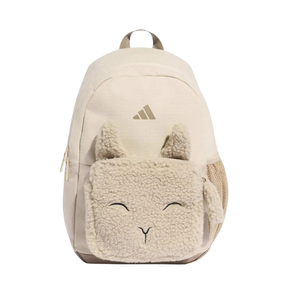 Adidas Little Kids Fleece Backpack, Brown, front view