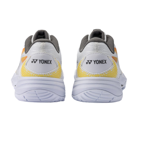 Yonex Cascade Accel 2026 Badminton Shoes Unisex - White/Orange Badminton Shoes Yonex
