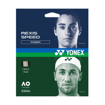 Yonex Rexis Speed 130 Tennis String Set - White (1.30mm/12m) White 1.30mm 12M Set Tennis String Yonex