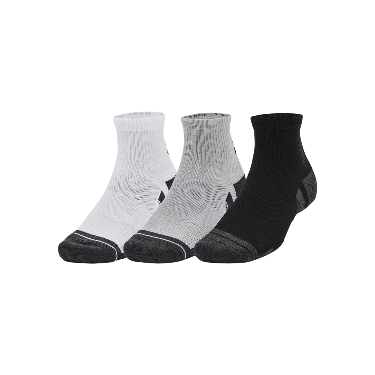 Under Armour Performance Tech 3pk Quarter Socks 1379510 by Under Armour
