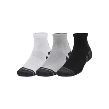 Under Armour Performance Tech 3pk Quarter Socks 011 Mod Gray White Clearance Under Armour