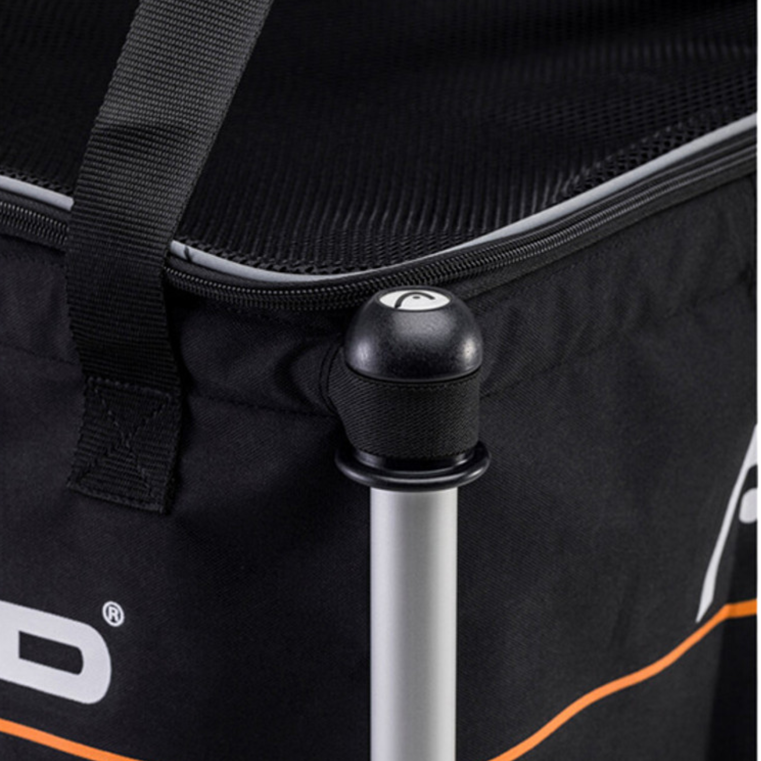 Head tennis ball trolley, detail view