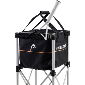 Head tennis ball trolley, back view