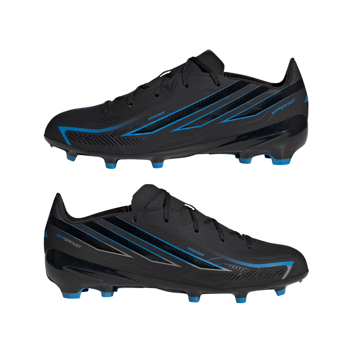 Adidas F50 Hyperfast League FG Football Boots Junior - Black Football Boots Adidas